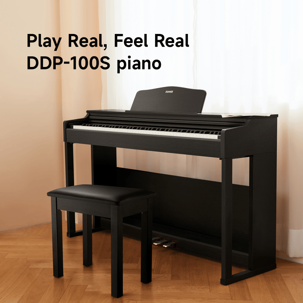 Donner DDP-100S Digital Piano – 88-Key Hammer Keyboard for Home