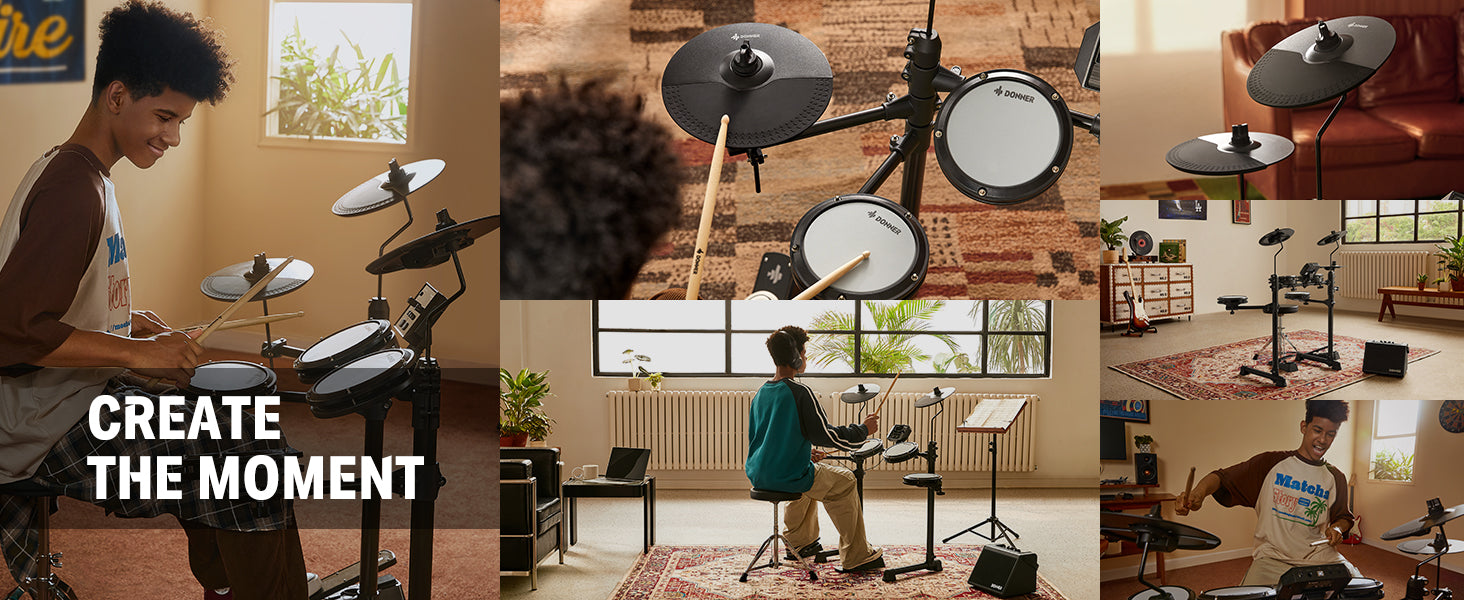 Unleash Your Rhythmic Potential with the Donner DED-80 Electric Drum Set |  Donner music- UK