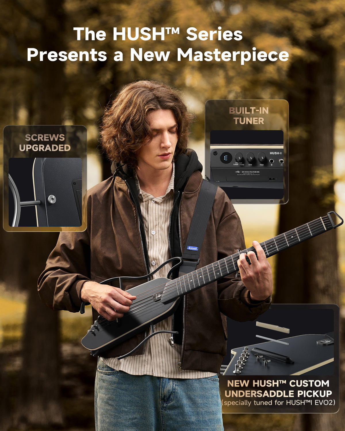 Donner HUSH™ I EVO2 Guitar-Balck##