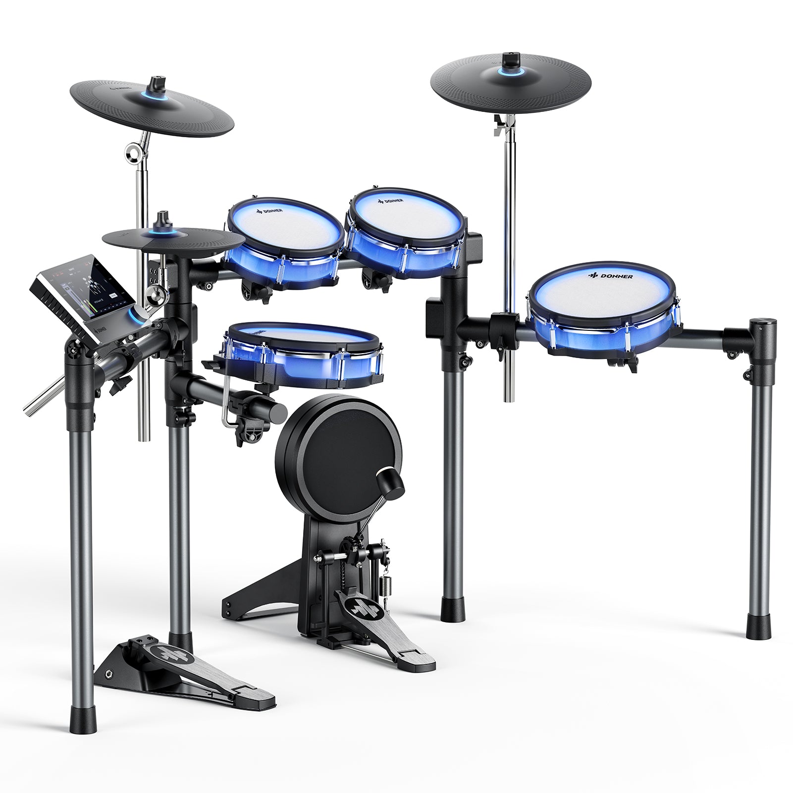 Donner BackBeat Electronic Drum Set with 7" Touch Screen and 1126 Sounds