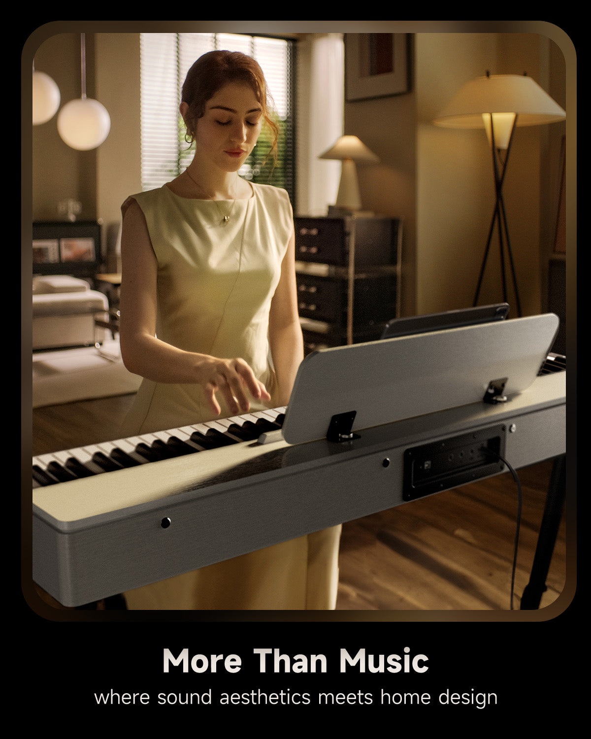 Donner OURA S100 88-Key Graded Hammer Weighted Digital Piano-White##