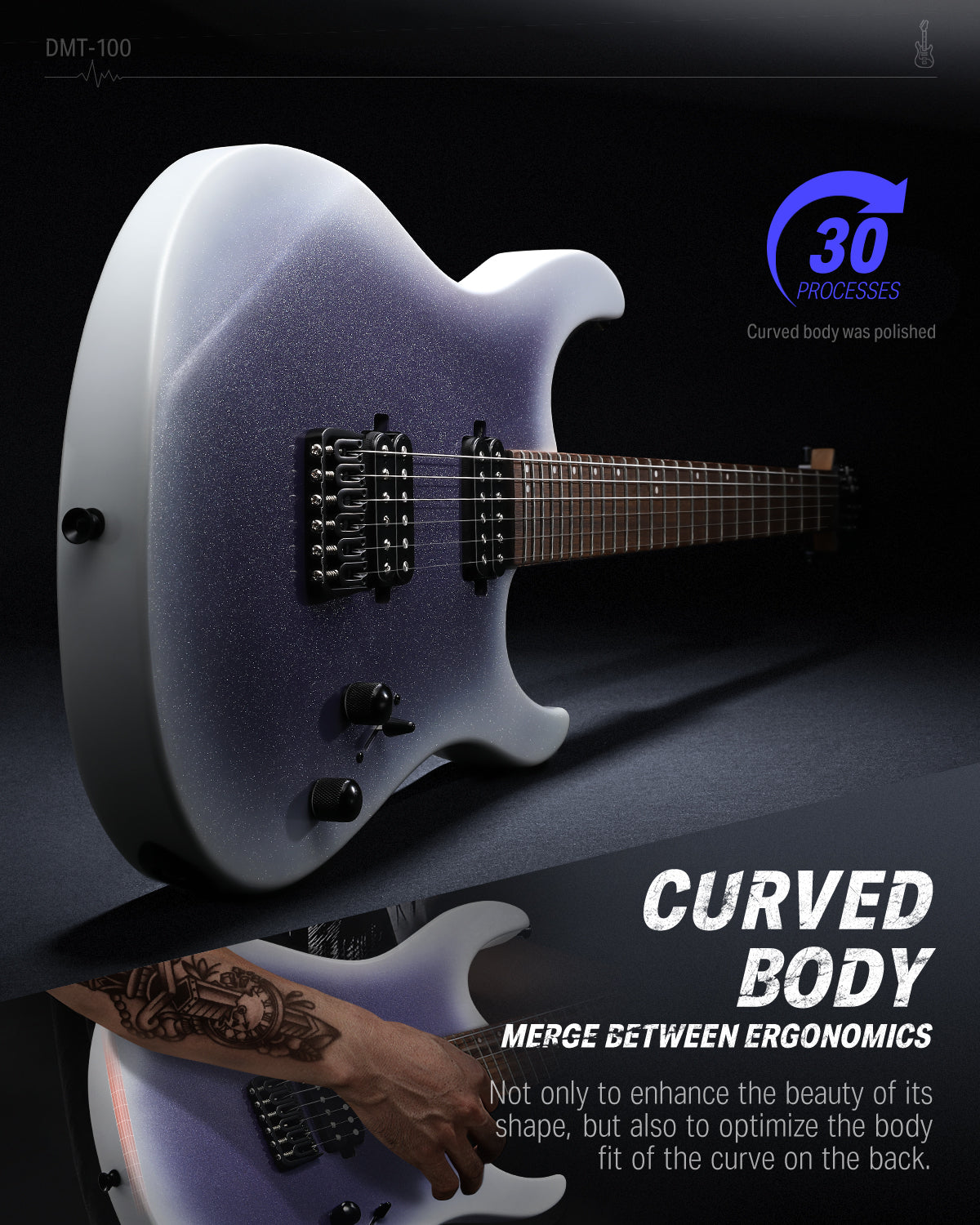 Donner DMT-100 Solid Body Electric Guitar