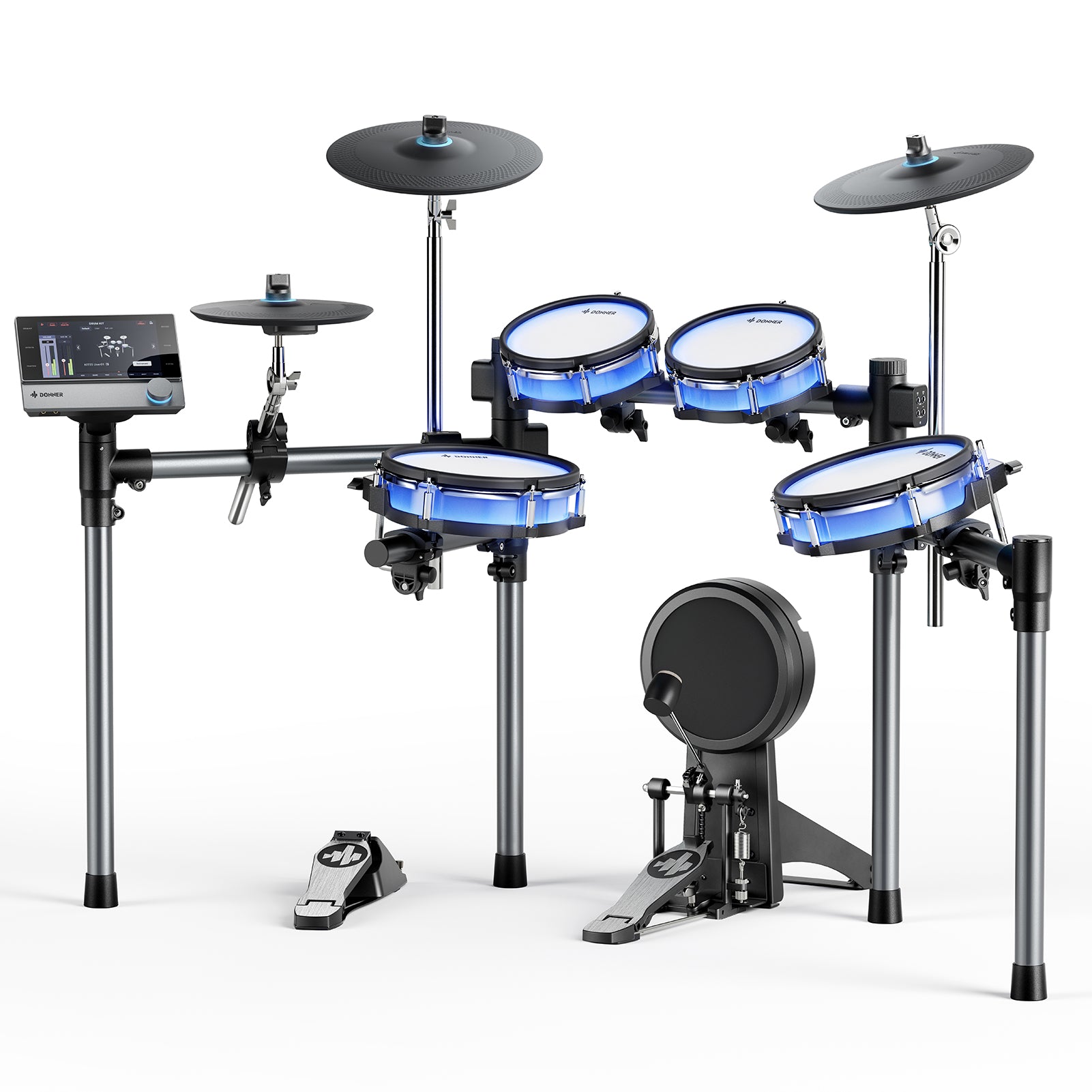 Donner BackBeat Electronic Drum Set with 7" Touch Screen and 1126 Sounds