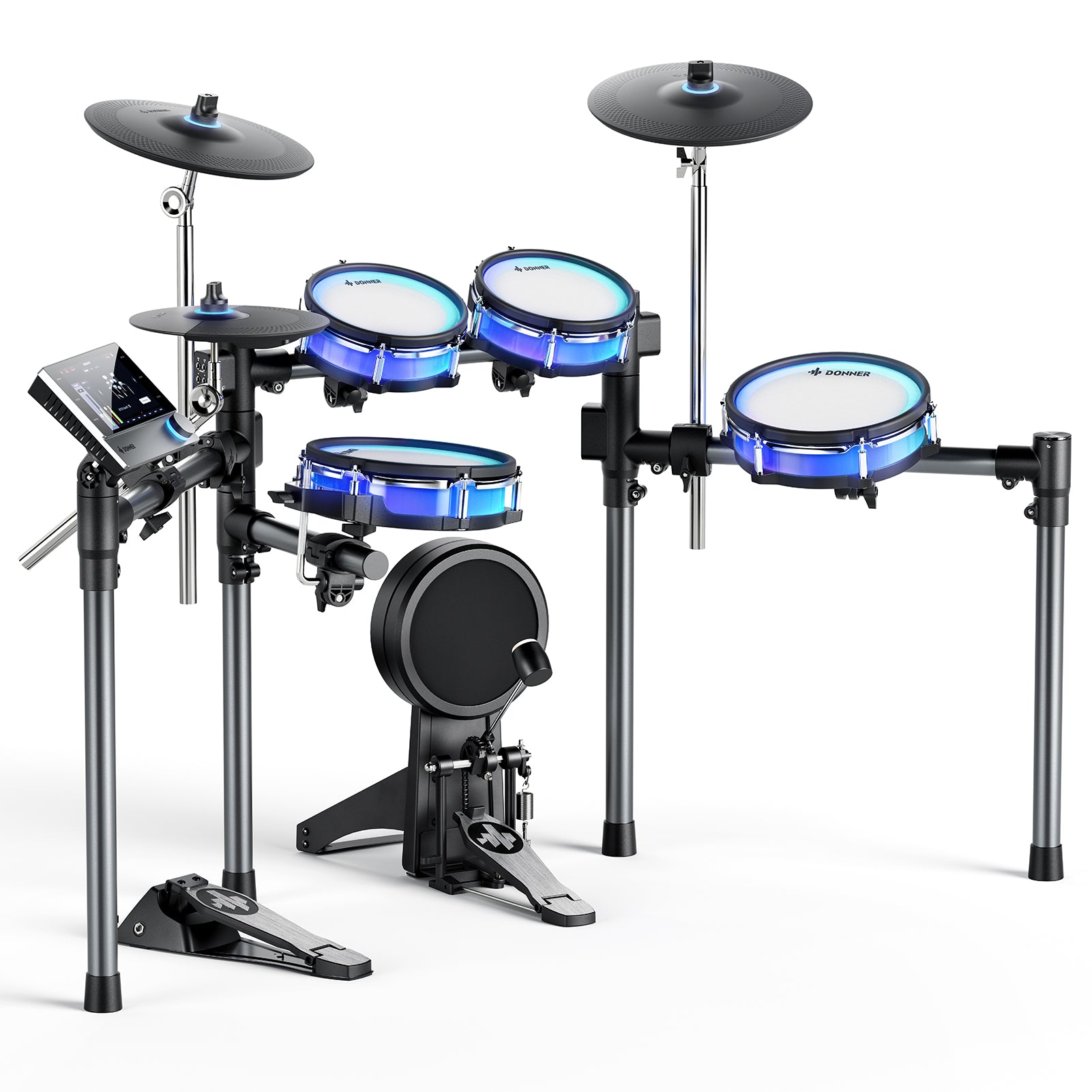 Donner BackBeat Electronic Drum Set with 7" Touch Screen and 1126 Sounds