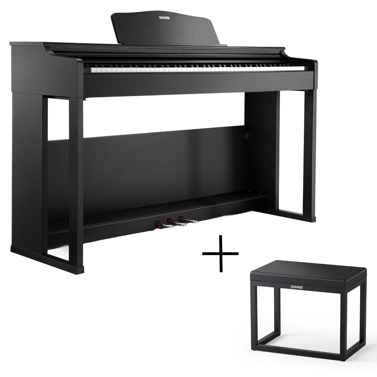 Donner DDP-100S Weighted Digital Piano with 3 Strength Curves