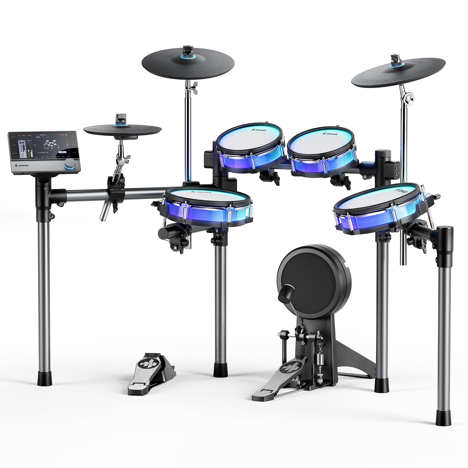 Donner BackBeat Electronic Drum Set with 7" Touch Screen and 1126 Sounds