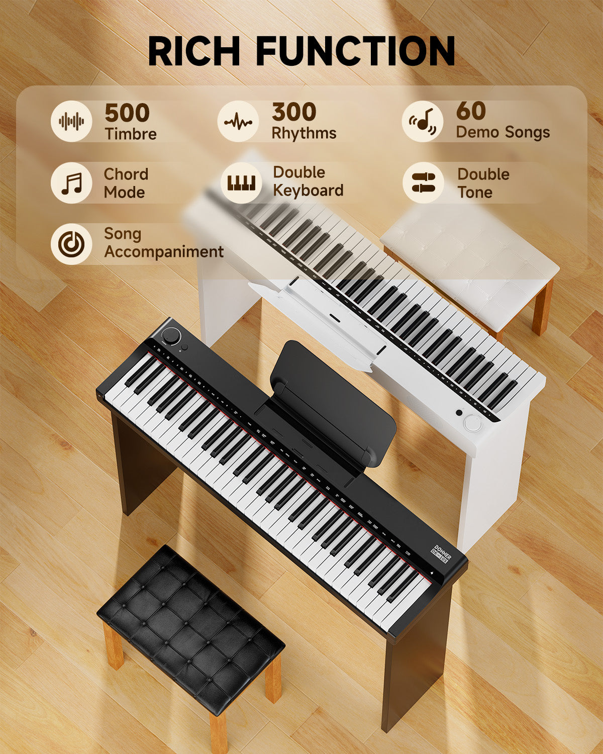 DONNER DK-10S 61Key Electronic keyboard