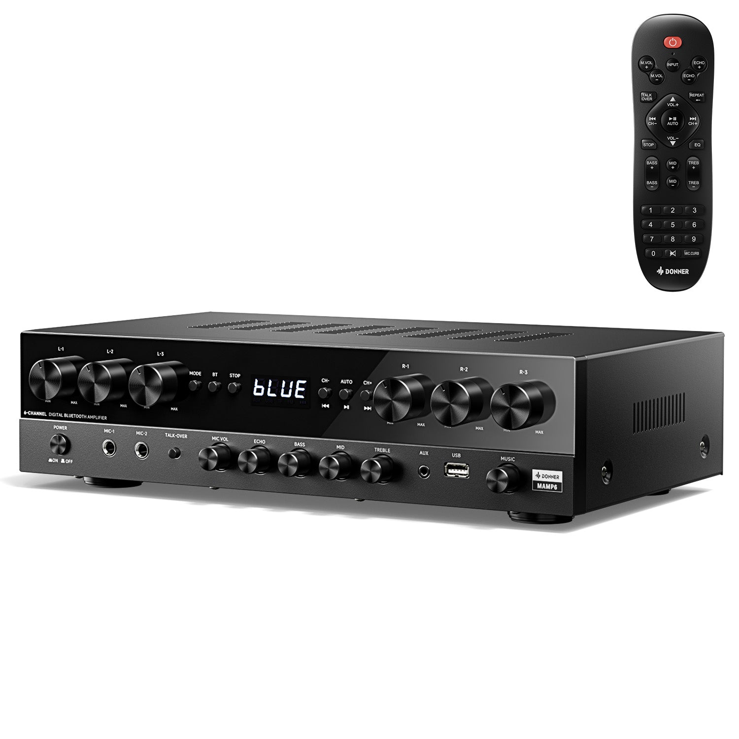 Donner MAMP6 6 Channel Stereo Amplifier