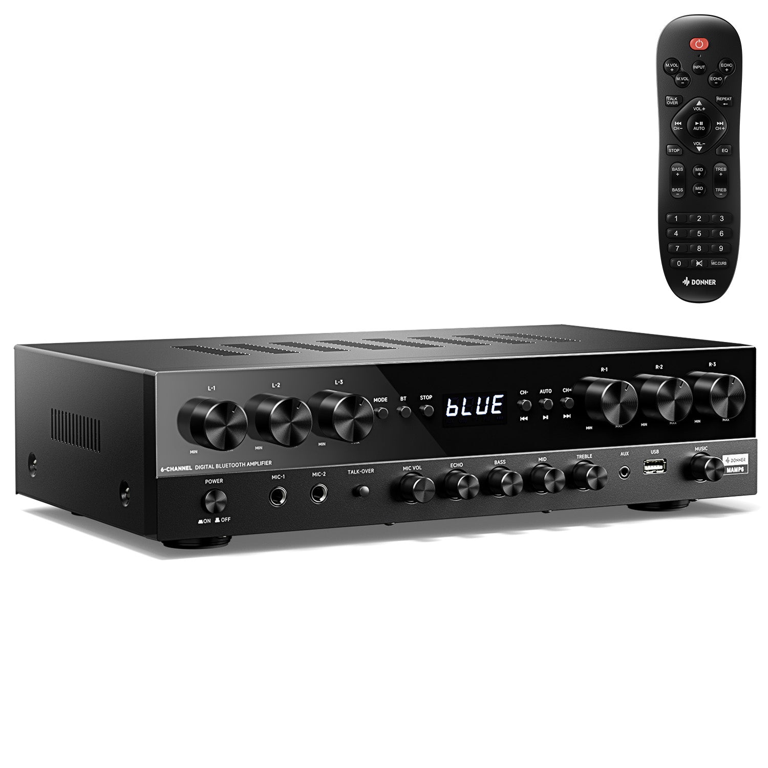 Donner MAMP6 6 Channel Stereo Amplifier