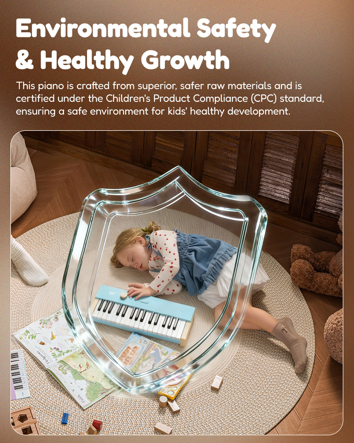 Eastar KIDO V-10 32 Keys Mini Digital Keyboard-Light Blue