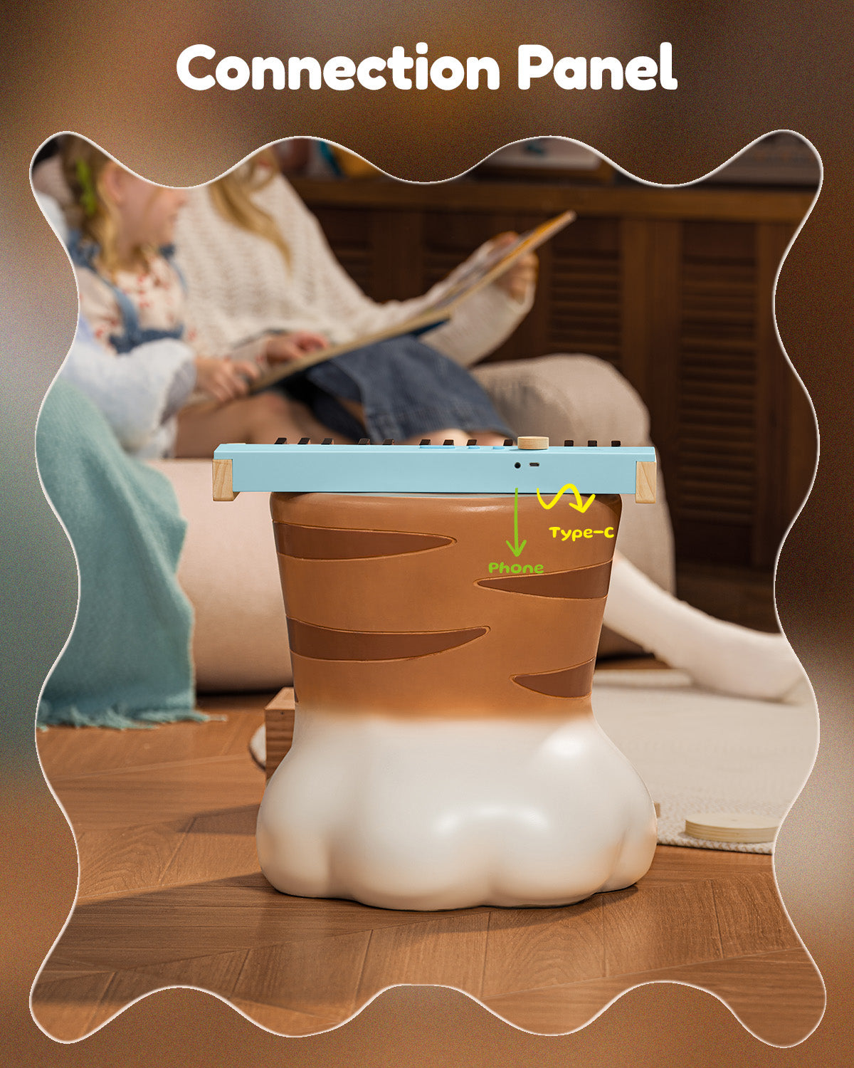 Eastar KIDO V-10 32 Keys Mini Digital Keyboard-Light Blue