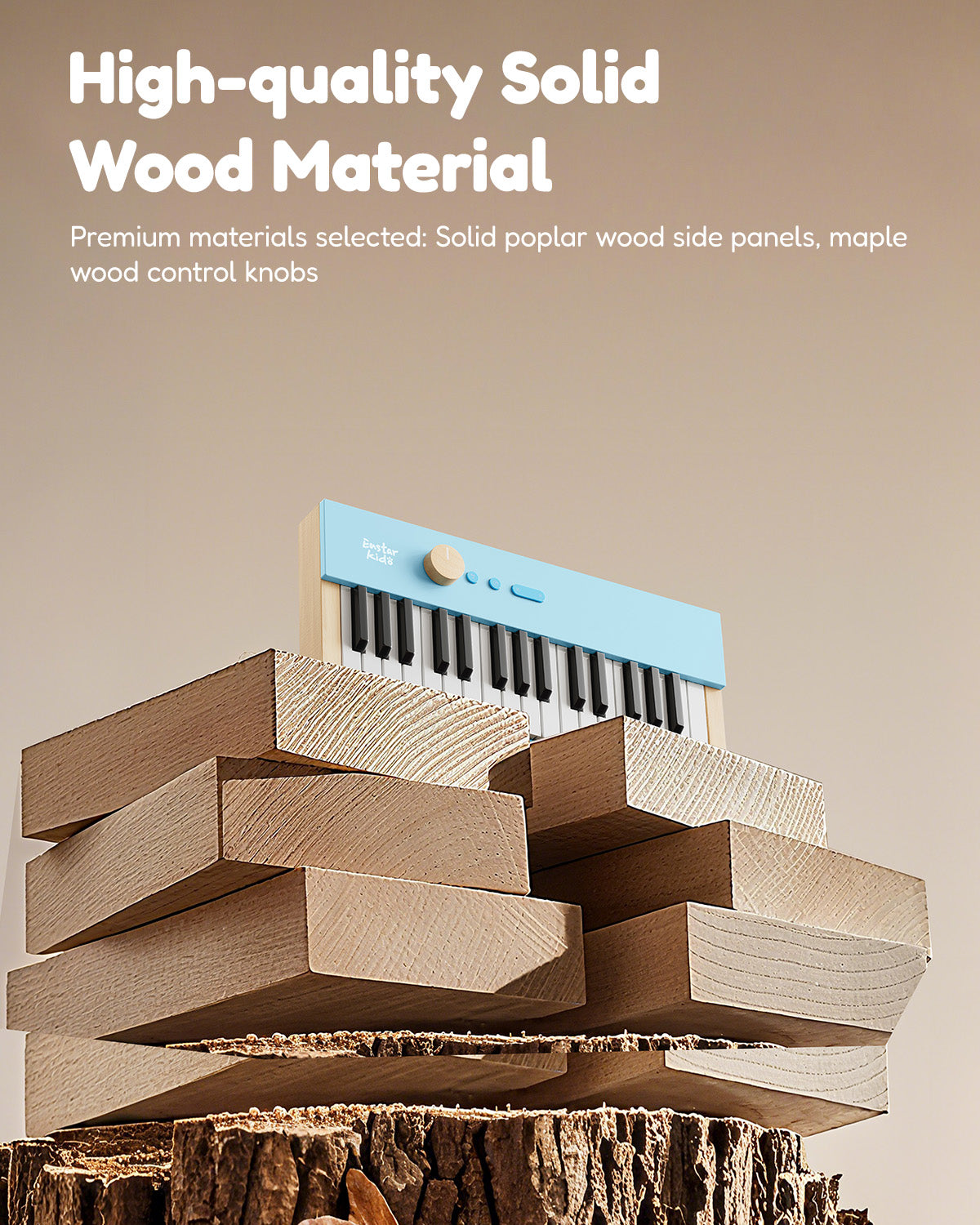 Eastar KIDO V-10 32 Keys Mini Digital Keyboard-Light Blue