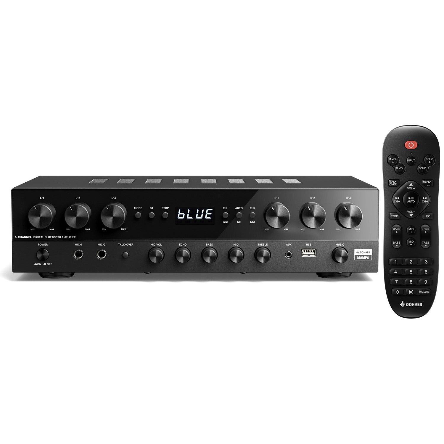 Donner MAMP6 6 Channel Stereo Amplifier