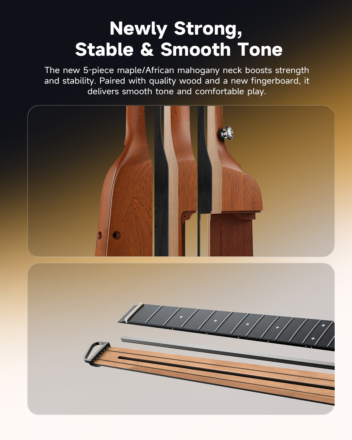 Donner HUSH™ I EVO2 Guitar-Natural##