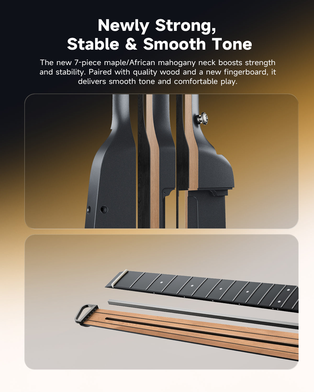 Donner HUSH™ I EVO2 Guitar-Balck##