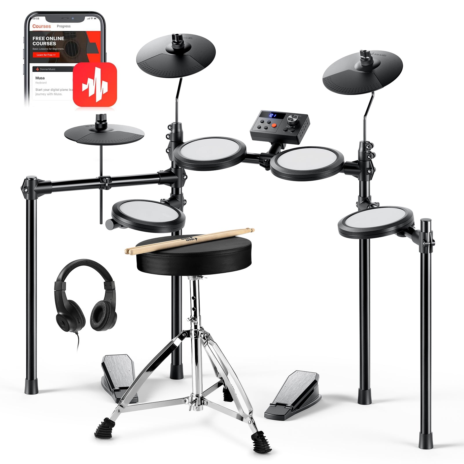 Donner DED-70 Electronic Drum Set