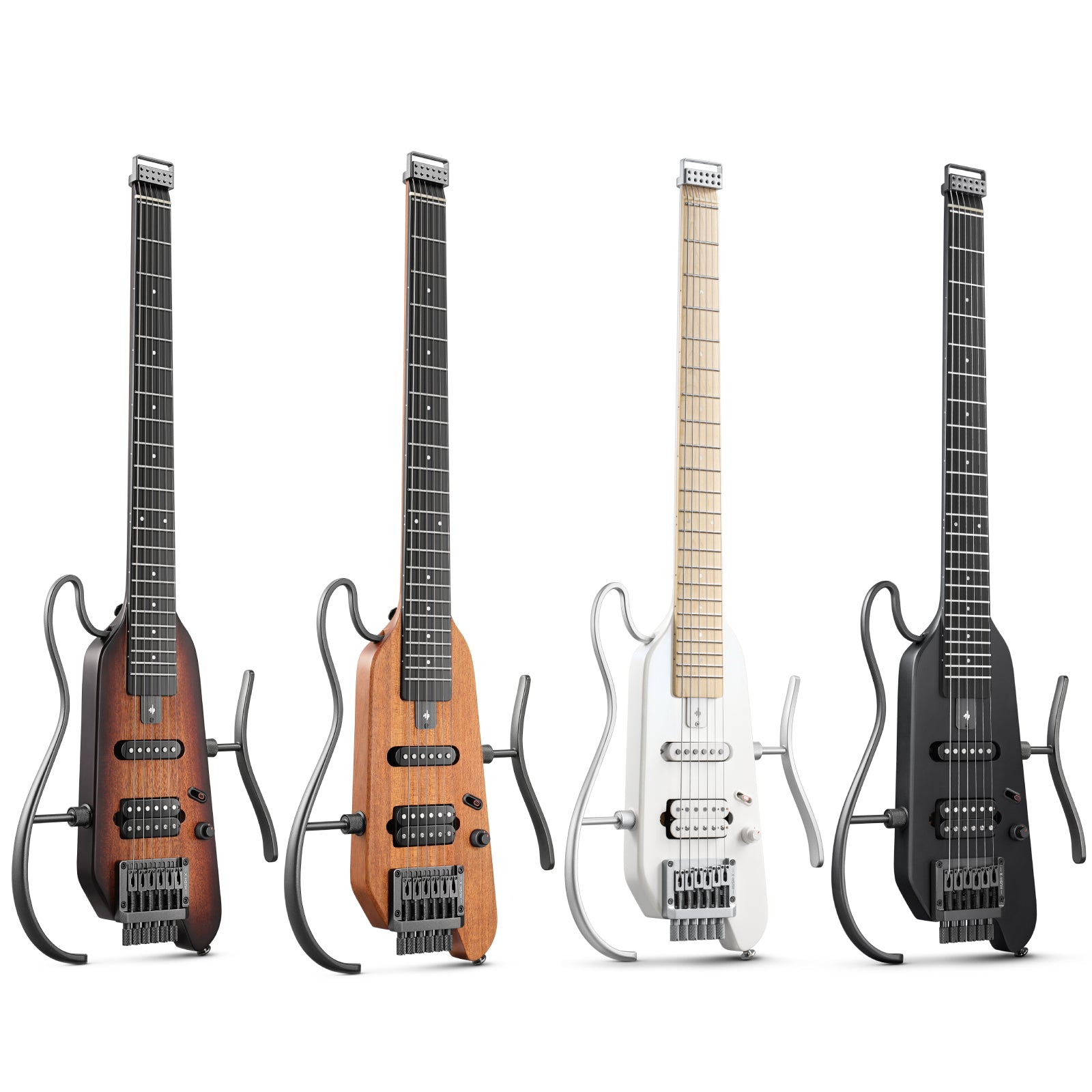 Donner HUSH-X Travel Electric Guitar, Lightweight Headless