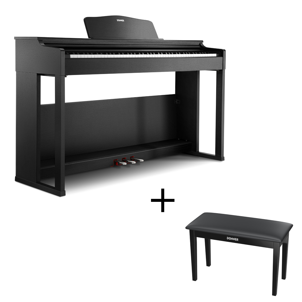 Donner DDP-100S Weighted Digital Piano with 3 Strength Curves