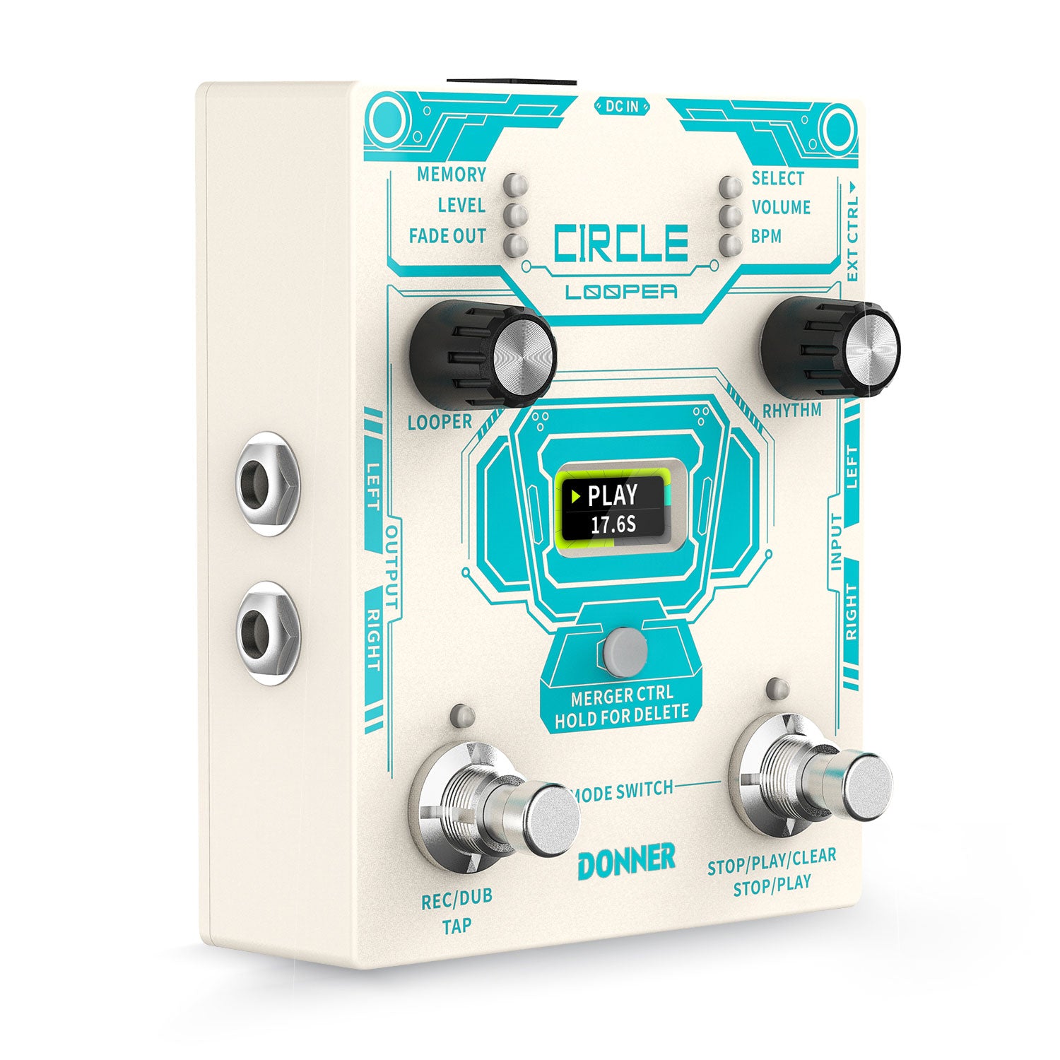 Donner Circle Looper Effect Pedal