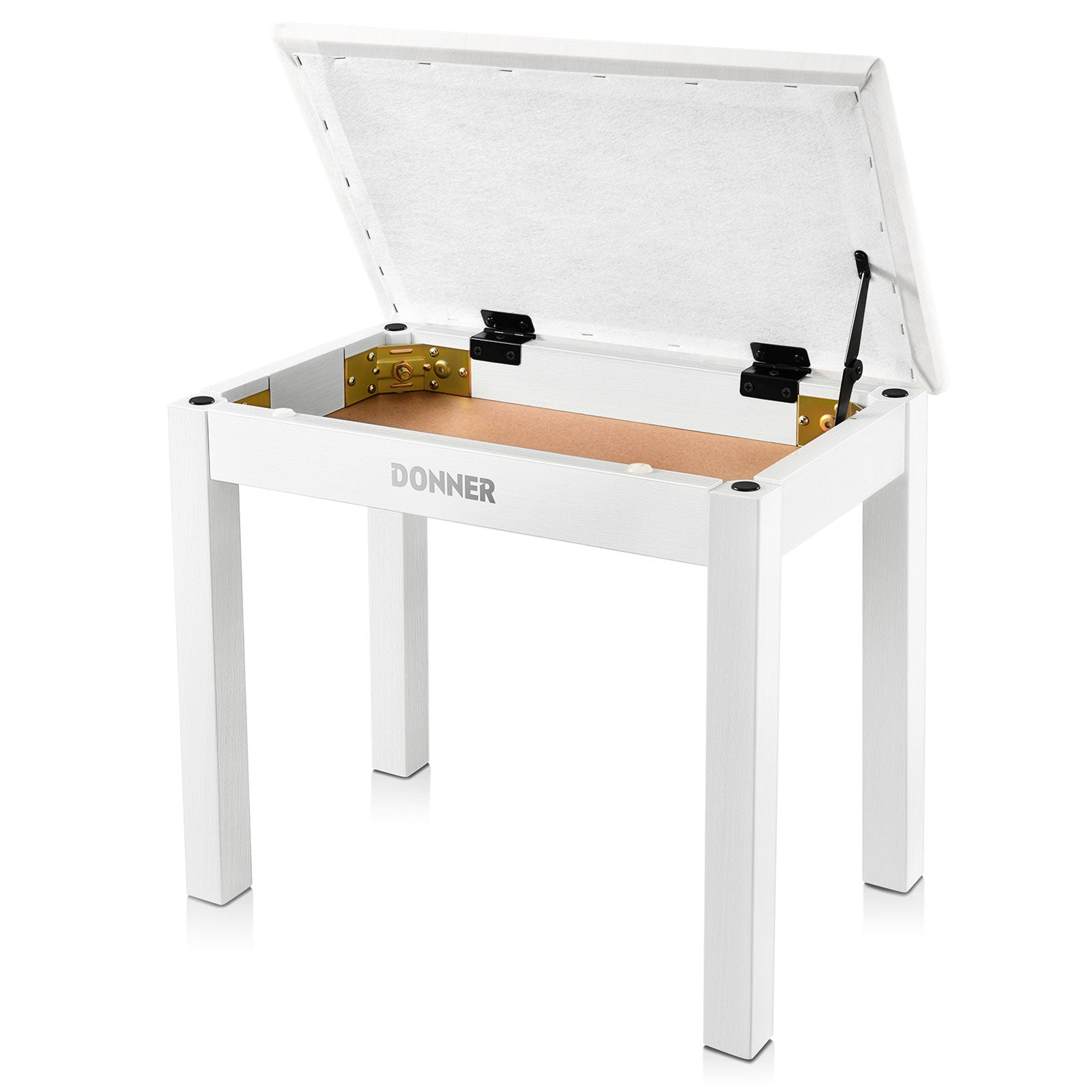Donner DKB-10 Piano Bench with Storage White