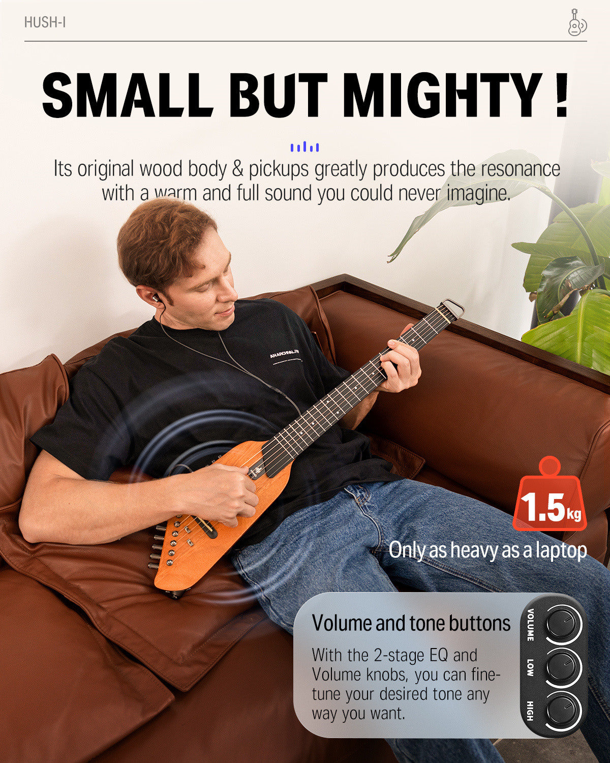 Donner HUSH-I Headless Hush Guitar Kit