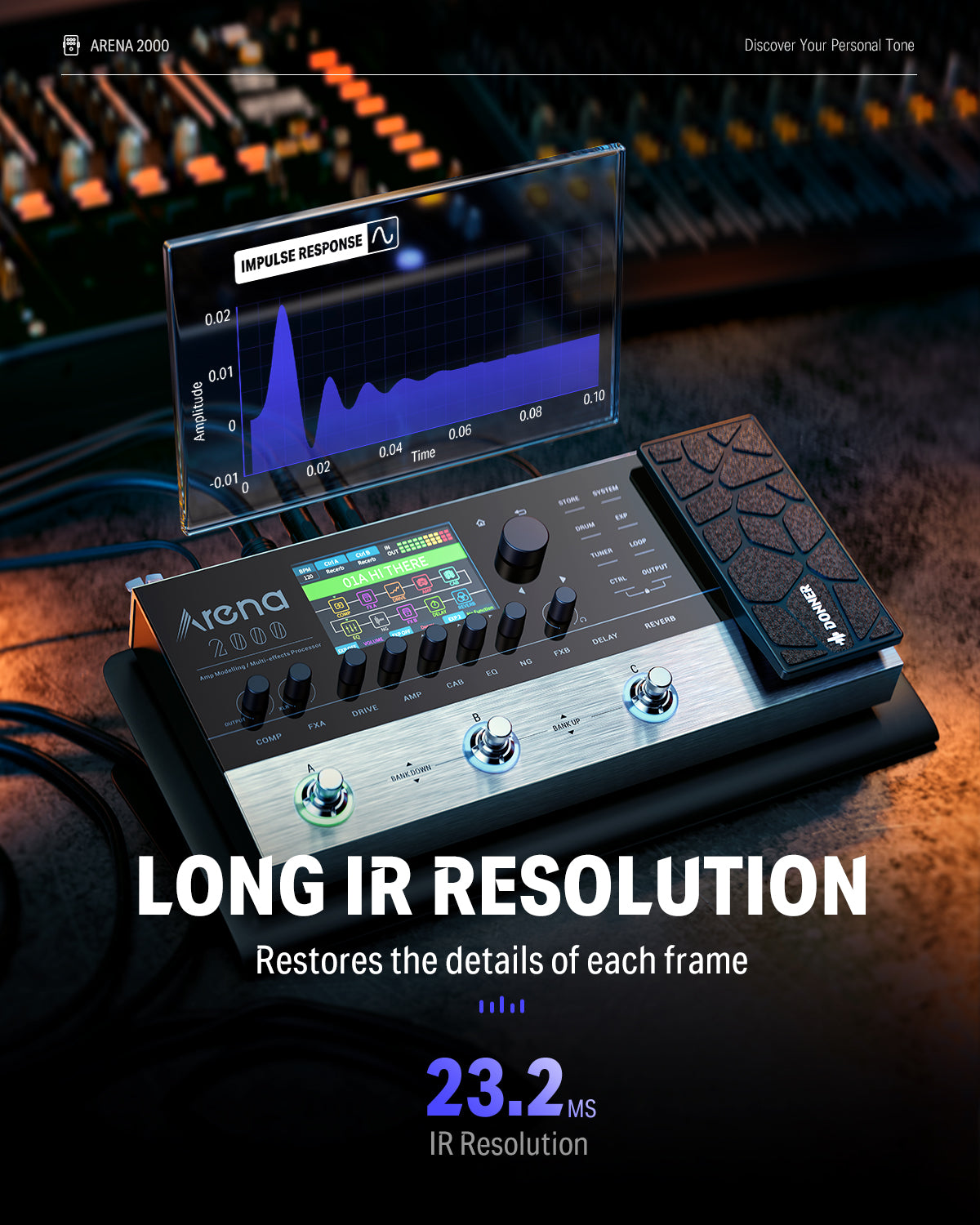 Donner-Arena-2000-Multi-Effects-Guitar-Pedal-Modeling-Multi-Effects-Processor