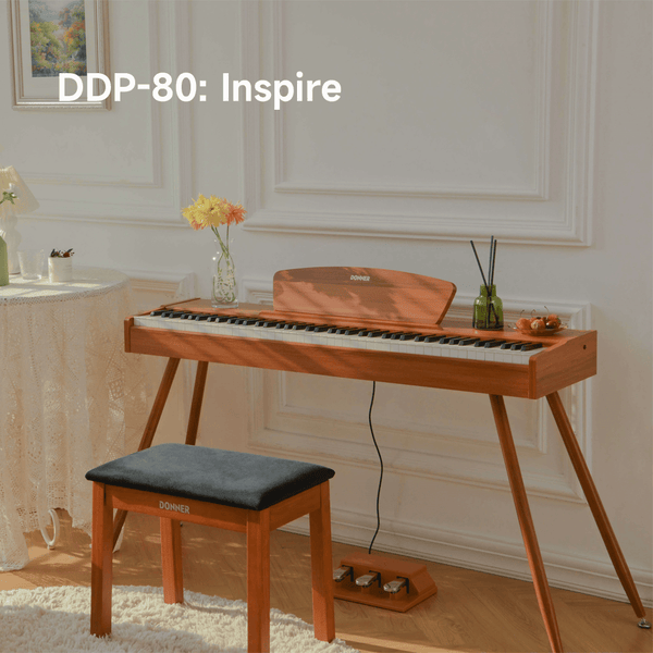 Donner DDP-80: A Vintage-Style Wooden Digital Piano with Expert Sound Technology