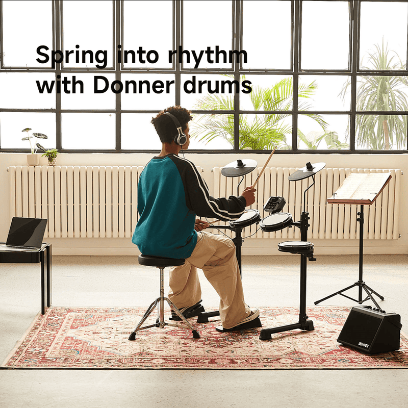 Spring into Drum Rhythm: Master the Electronic Drums with Donner DED-80 and DED-200