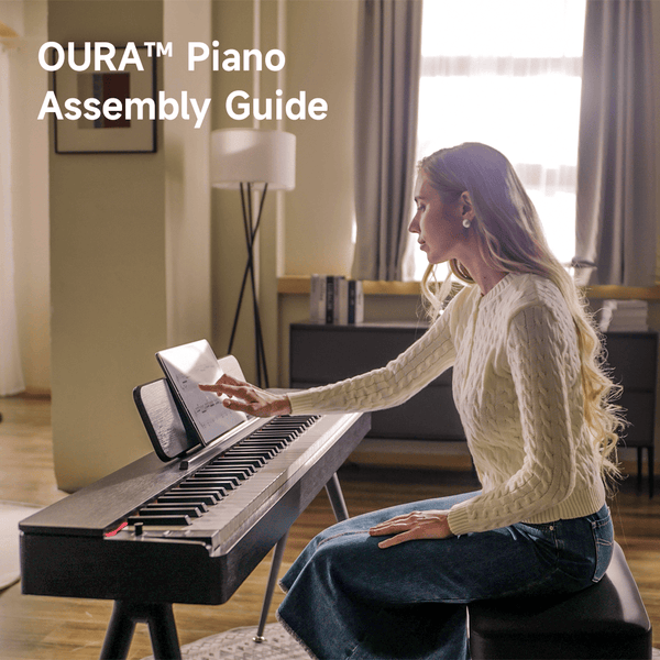 Donner OURA Digital Piano Assembly Guide for S100, S300, and R300