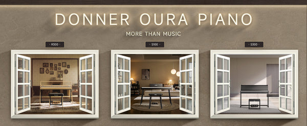 Donner OURA Digital Piano Assembly Guide for S100, S300, and R300