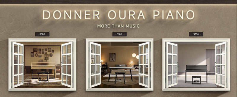 Donner OURA Digital Piano Assembly Guide for S100, S300, and R300