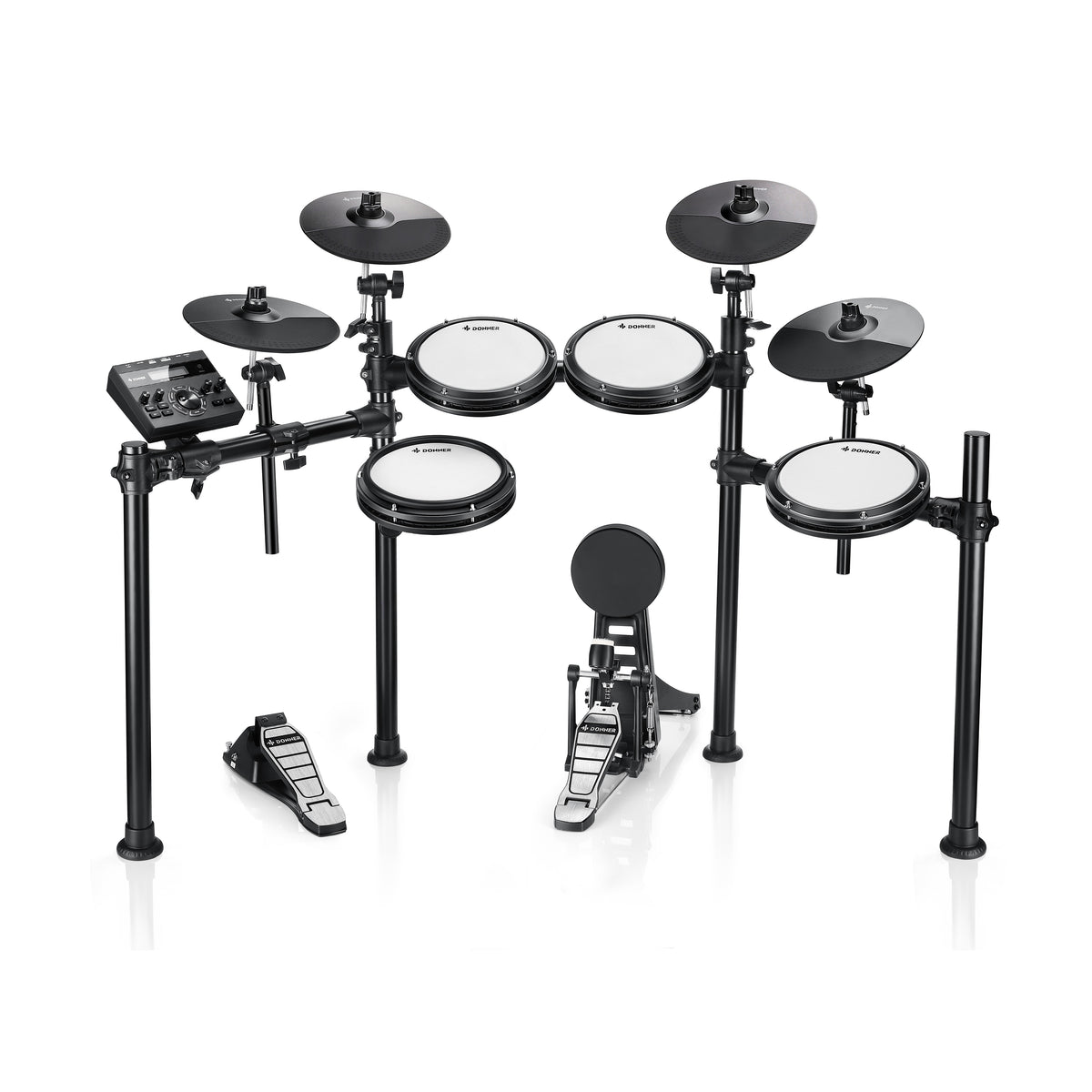 DED-200X Mesh Electronic Drum Kit with 450+ Sounds-Donner