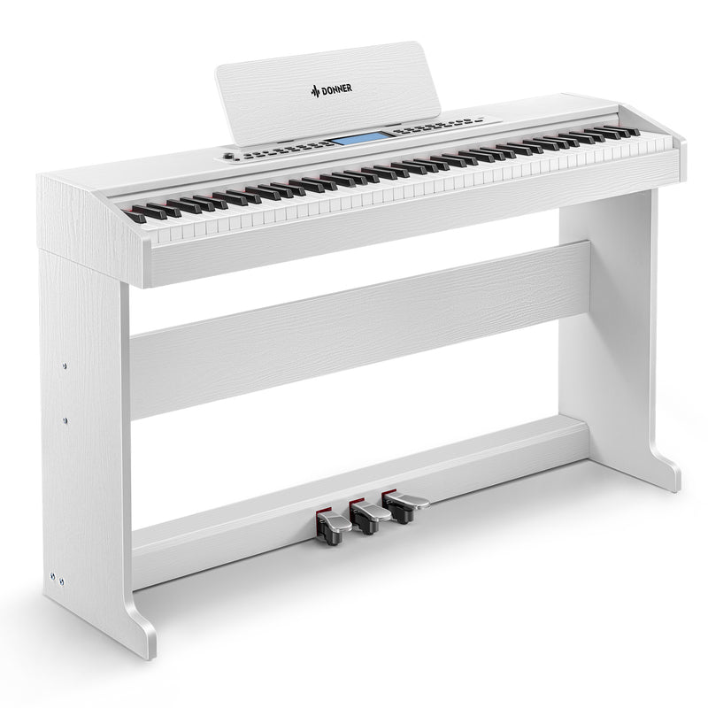 Donner DDP-95 Digital Piano 88-Key Weighted Keyboard, 610 Tones, 600 Rhythms, 3 Piano Teaching Modes