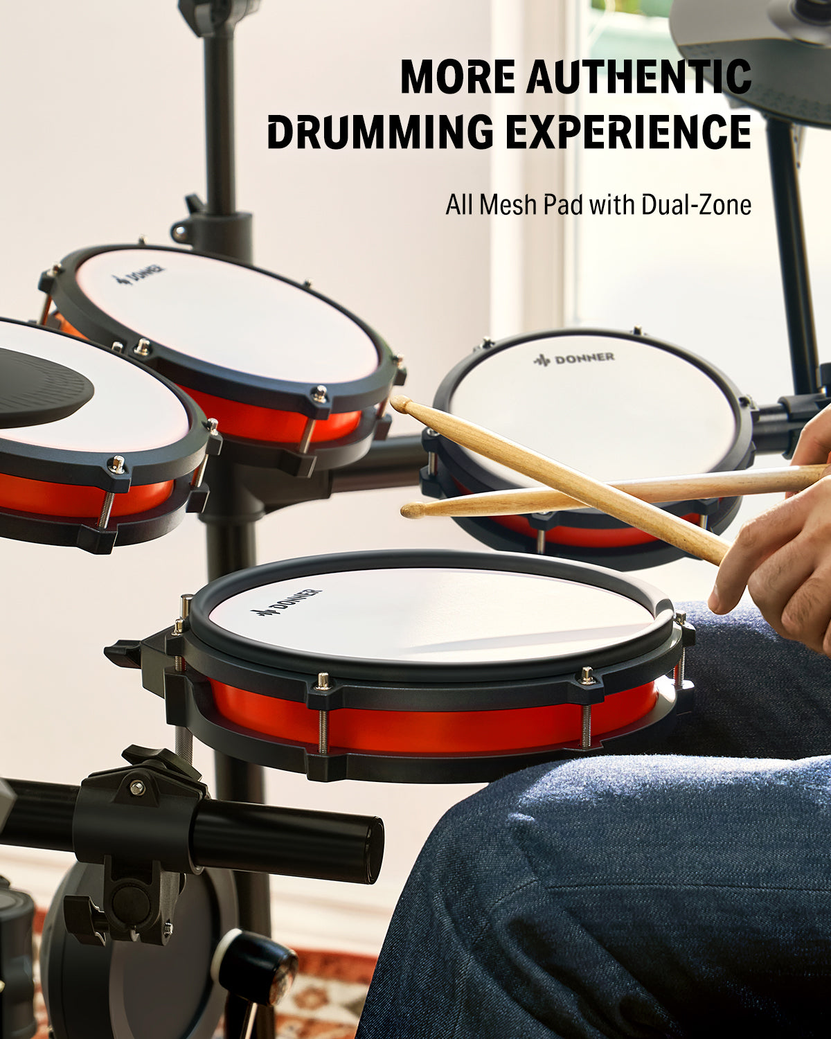 Donner DED-200X Electronic Drum Set-DED 200X Update##
