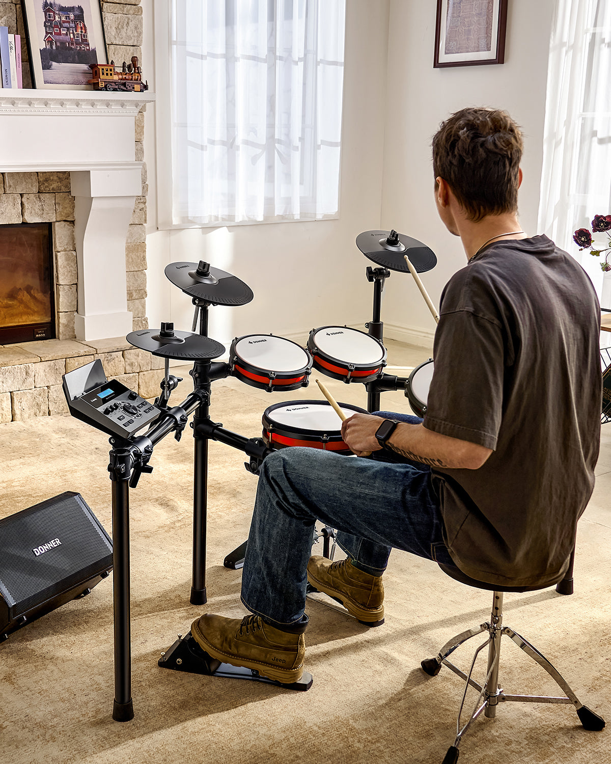 Donner DED-200X Electronic Drum Set-DED 200X Update##