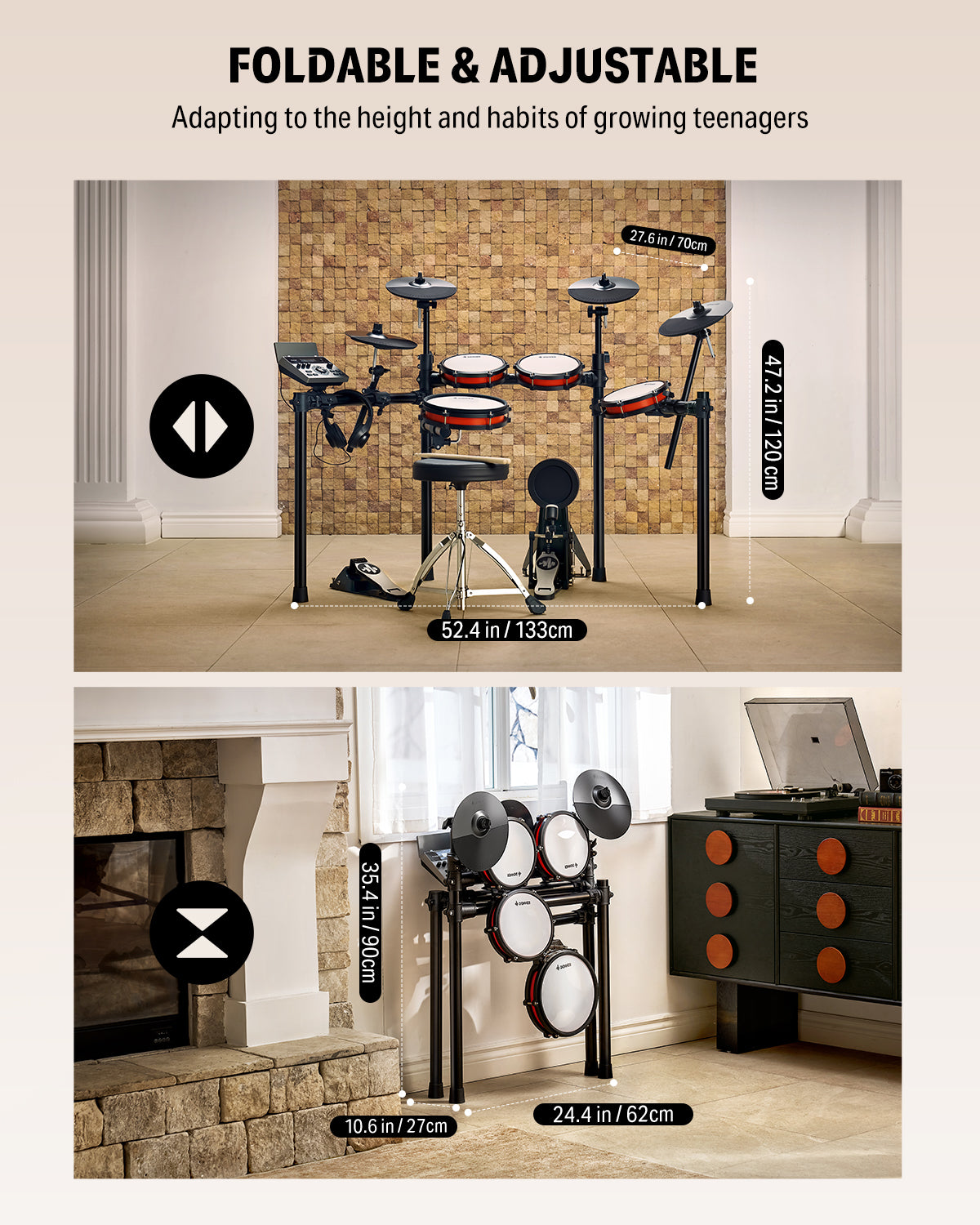 Donner DED-200X Electronic Drum Set-DED 200X Update##