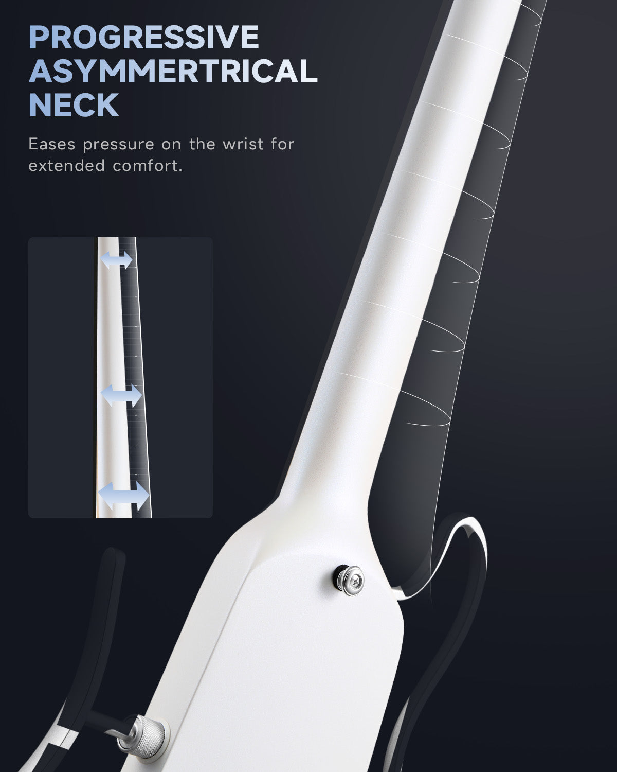 HUSH-X Travel Electric Guitar, Lightweight Headless, Perfect for