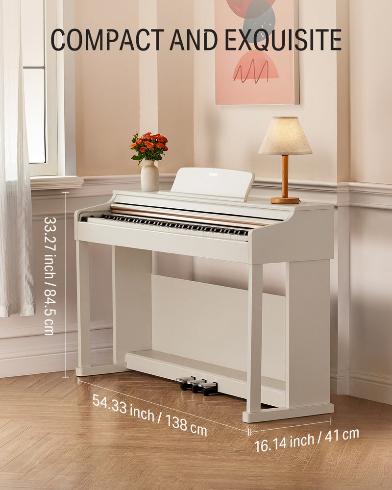 Donner Home Digital Piano 88 Touches, Piano Keyboard Bundle avec support de meuble Triple Pédales pour débutants Hobbyistes, DDP-100 Noir