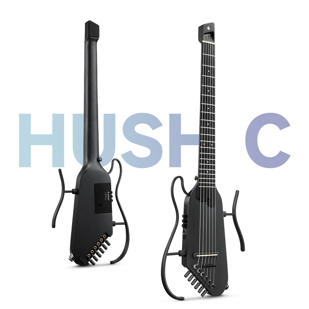 Donner HUSH™ C  Acoustic-Electric Nylon string Classical Headless travel Guitar