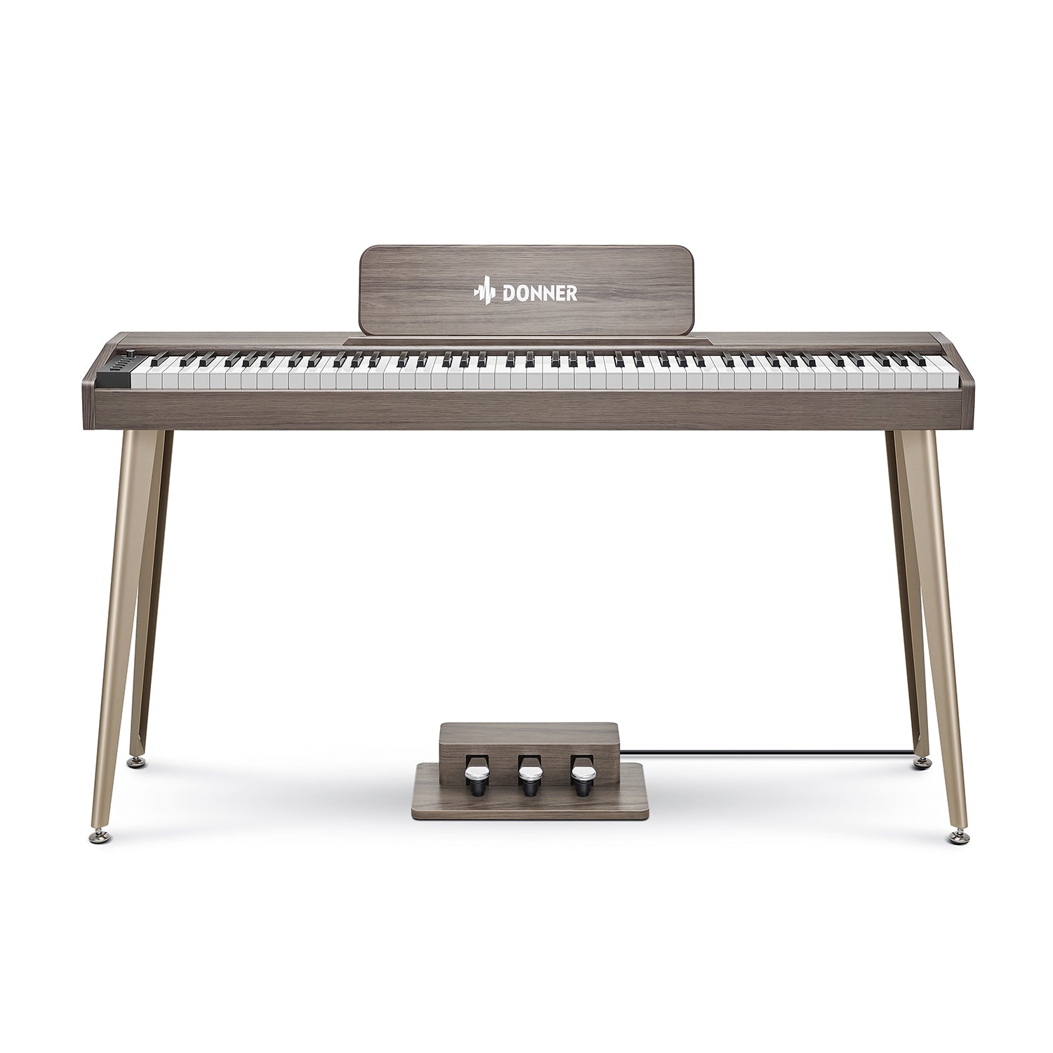Donner DDP-60 88-Key Semi-Weighted Upright Keyboard Piano-Grey##