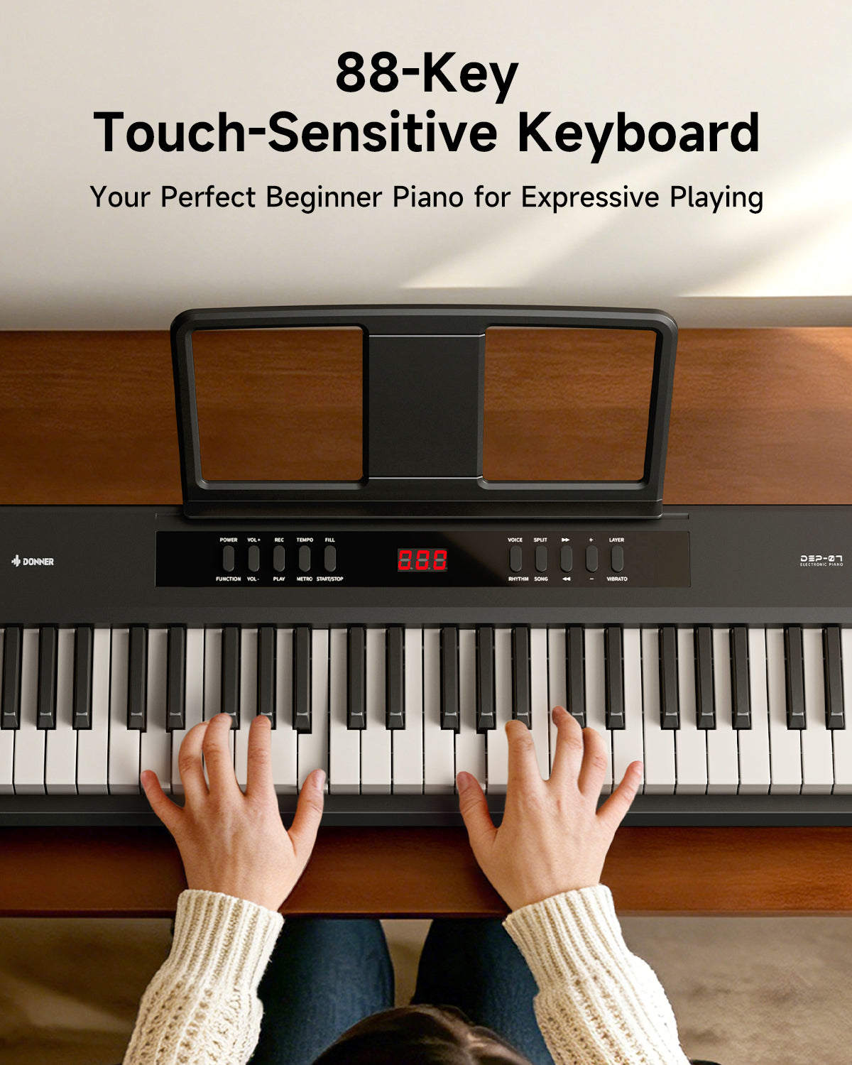 Donner DEP-07 Semi-Weighted Portable Digital Piano
