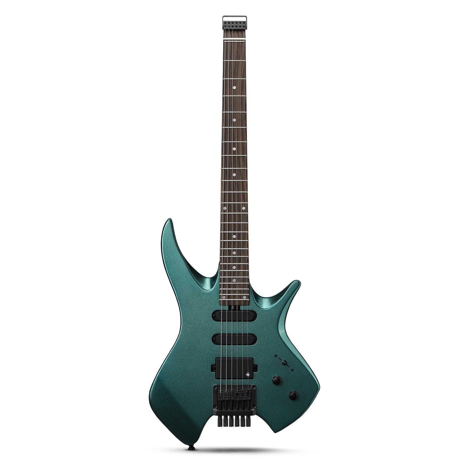 Donner HLX-500 Headless Electric Guitar-Sherwood Green##