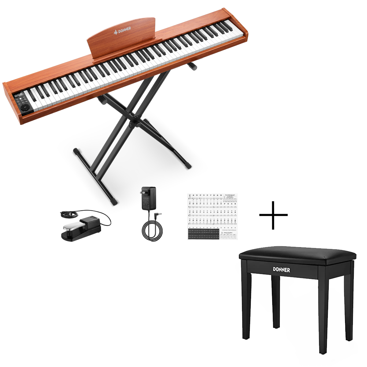 Donner DEP-1S Semi Weighted Keyboard Digital Piano