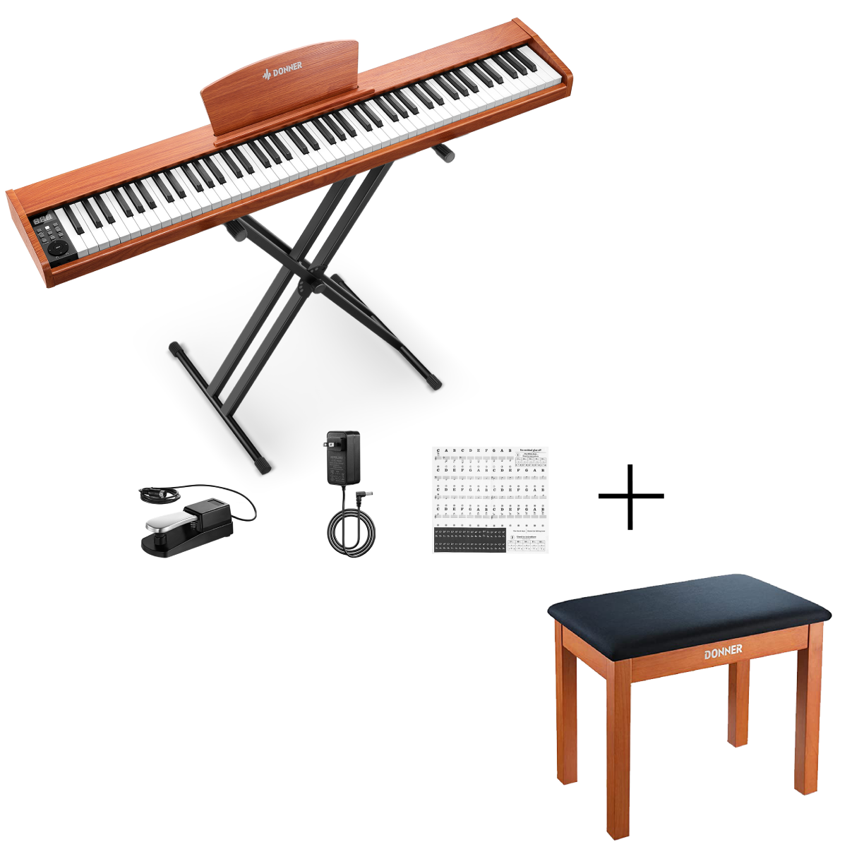 Donner DEP-1S Semi Weighted Keyboard Digital Piano