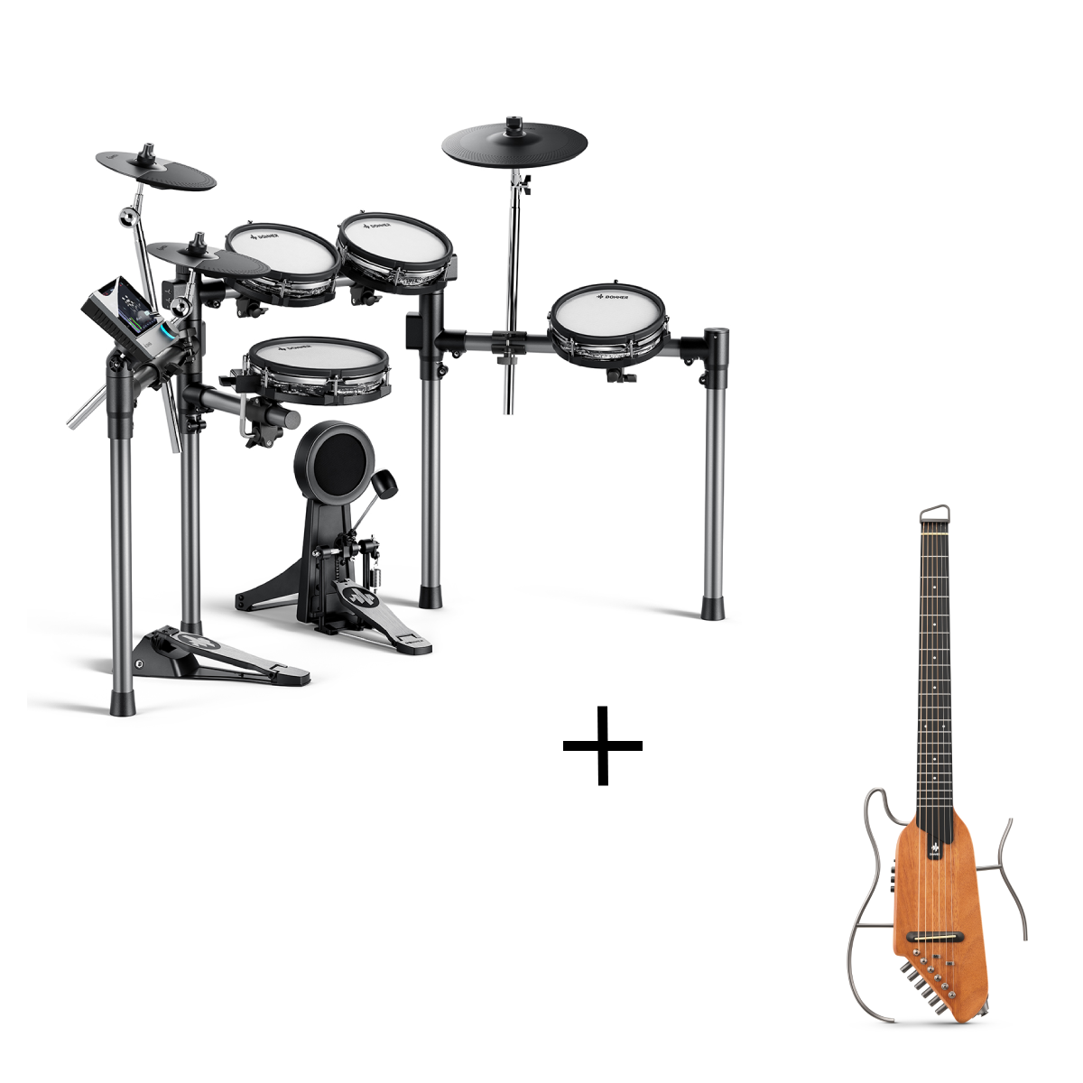 Donner Beat Electronic Drum Set with 12" Cymbals w/Choke, 100 Kits and 1100+ Sounds