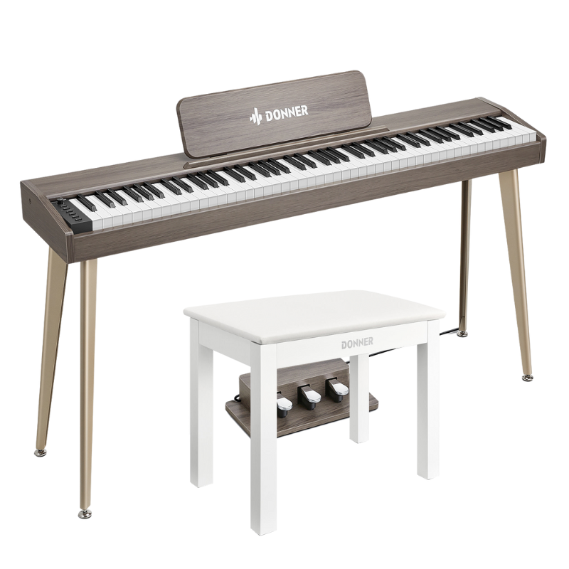 Donner DDP-60 88-Key Semi-Weighted Upright Keyboard Piano