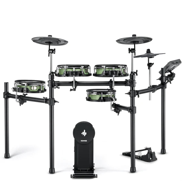 Donner DED-500 Electronic Drum Set 5-Drum 3-Cymbal with Standard Mesh Heads/Included BD Pedal
