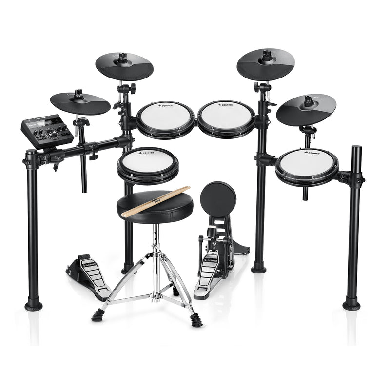Donner DED-200 Electronic Drum Set 5-Drum 4-Cymbal 450-Sound with Drum Throne/Headphone