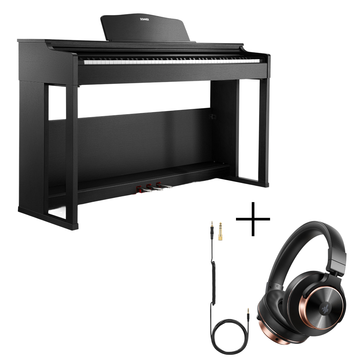 Donner DDP-100S Weighted Digital Piano with 3 Strength Curves