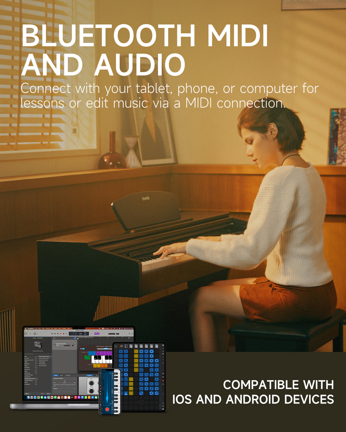 Donner DDP-300 Fully Weighted Home Digital Piano